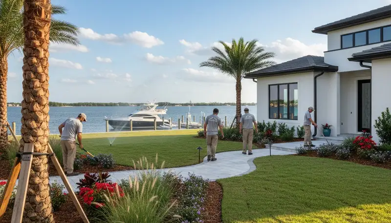 Landscaping services in Tampa, FL for lawns, gardens, and outdoor property maintenance