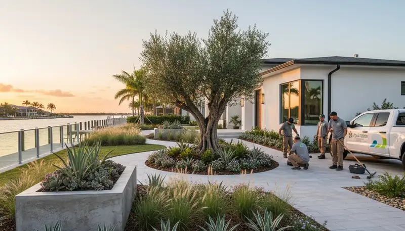 Landscape service in Tampa, FL for residential lawn care and outdoor maintenance