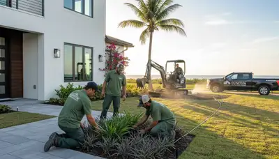 Landscaping service in Tampa, FL for lawn care, hardscaping, and outdoor property maintenance