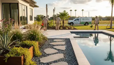 Landscaping service in Tampa, FL for residential yard maintenance and landscape design