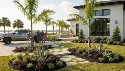 Landscaping team serving Tampa, FL providing professional lawn and landscape care