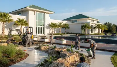Landscaping service in Tampa, FL for lawn care, garden maintenance, and outdoor property cleanup