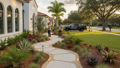 Landscaping team serving Tampa, FL with professional lawn care and landscape maintenance